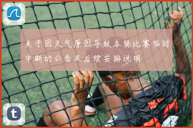 关于因天气原因导致本场比赛临时中断的公告及后续安排说明